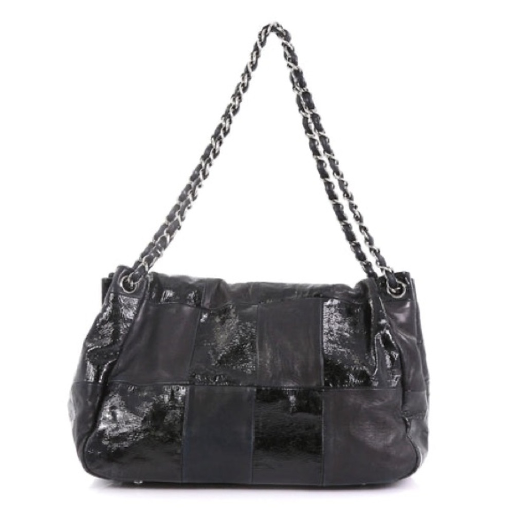 ๐ CHANEL ๐ BROOKLYN PATCHWORK HOBO ACCORDION RARE BAG LARGE FLAP LEATHER - Picture 6 of 15